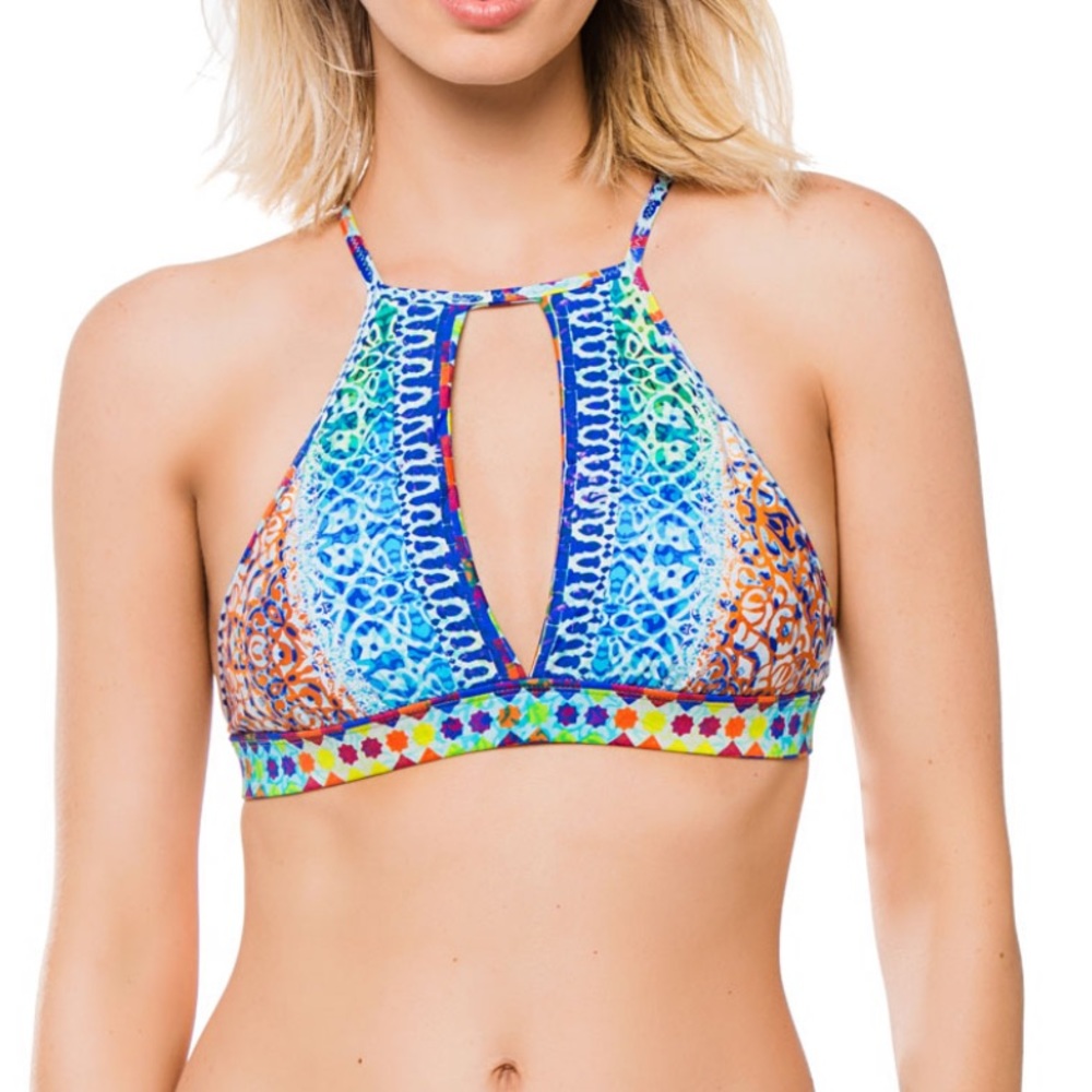 Nanette Lepore Tanzania Stargazer High Neck Bikini